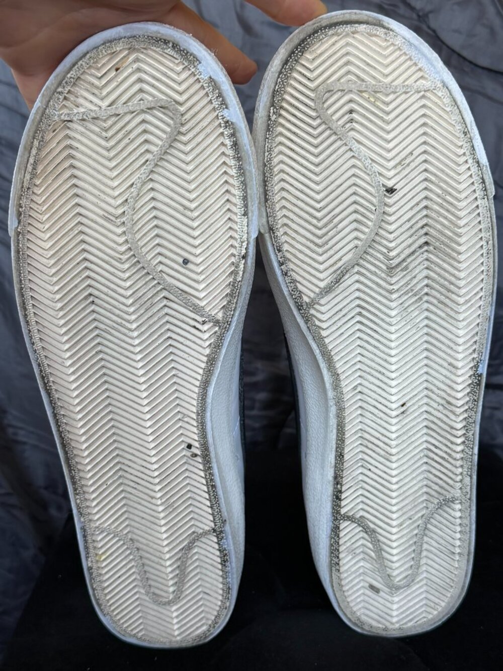 Nike White & Black High-Top Sneakers - Picture 9 of 12